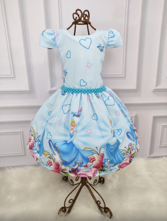 free shipping /Cinderella dressprincess Cinderella dress/birthday party  dress/birthday dress/Cinderella birthday theme / girl dress/ special