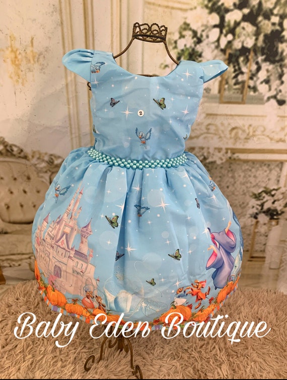 blue dress for baby girl Cinderella Theme Dress for Girls | Ages 1-12 | PNK – PNK