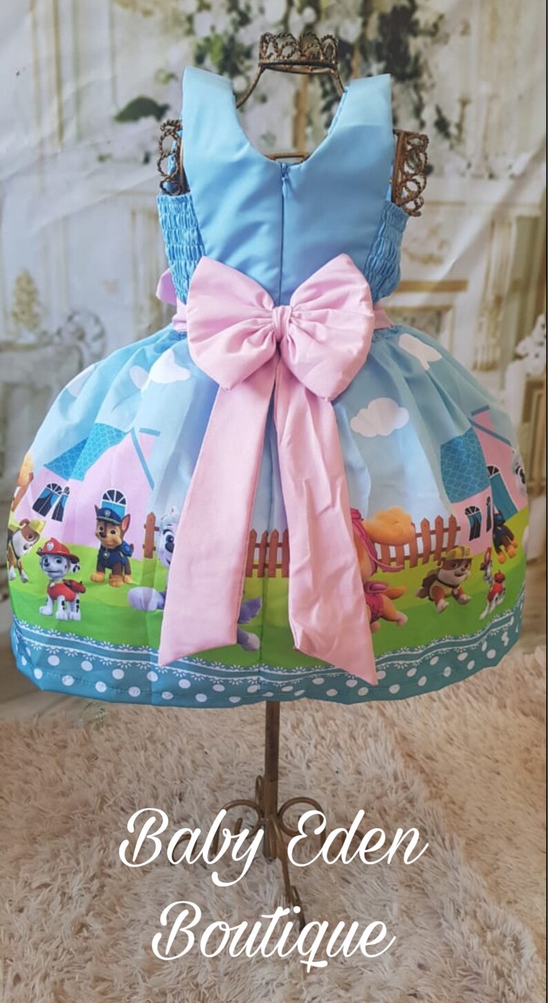 Free shipping USApaw patrol dressbirthday theme dressspecial paw patrol dressspecial dressbirthday dressskye dress