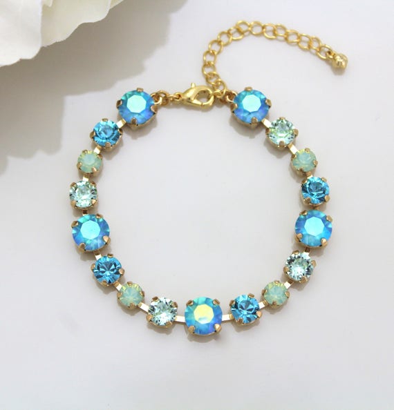 bracelet swarovski turquoise bracelet swarovski turquoise