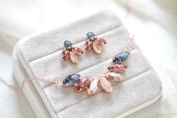 Burgundy crystal deals necklace