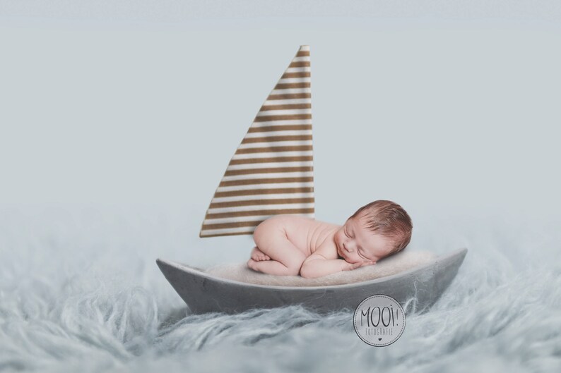 Digital Prop for Newborn Digital background Newborn Photography boat Bed raft sea shell image 1