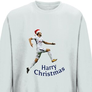 Harry Kane and Spurs Inspired Christmas Jumper: &quot;Harry Christmas&quot; - Tottenham Hotspur | Football | Funny | Sweater