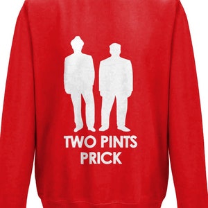 Two Pints - Still Game Inspired Jumper, Sweater | Jack and Victor | Scottish Christmas white