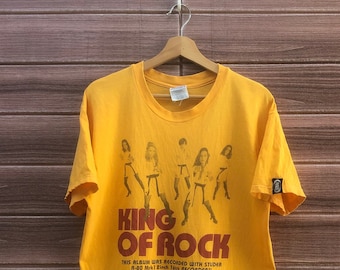 Vintage 90’s King Of Rock Shirt Rockstar Master / Album Recorded Studer A-80 Hip Hop Rap Tee Run DMC Size M