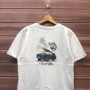 Vintage Hang Ten California-surfshirt / surf- en skateshirt, maat M