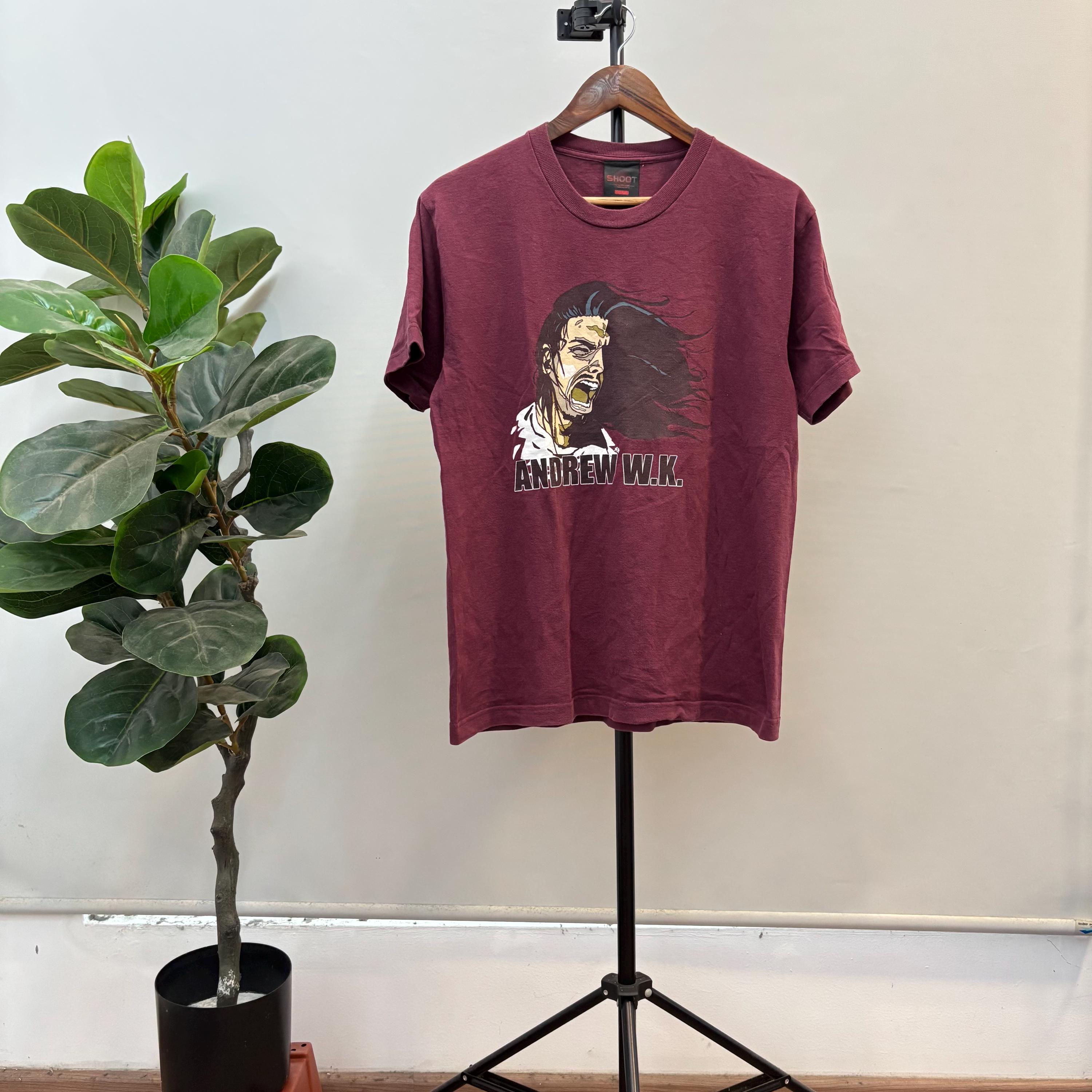 稀少 00s Andrew W.K. Tシャツ Mサイズ バンドT ロックT 黒 Andrew wk shirt - Etsy 日本