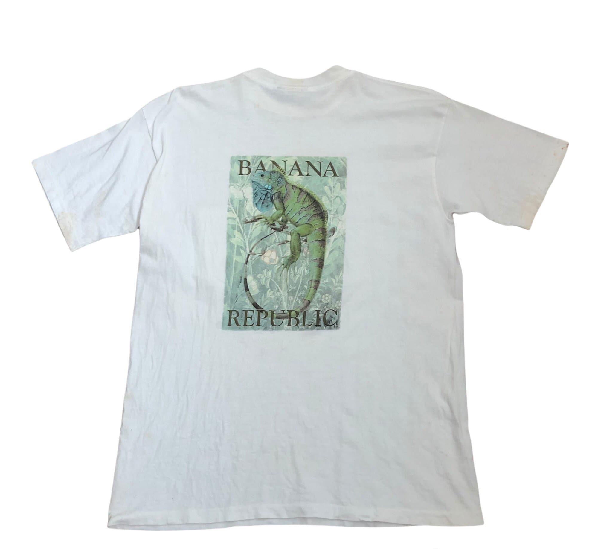 Vintage 90's Banana Republic Pocket T Shirt / Nature Vintage 90's Banana Republic Pocket T Shirt / Nature