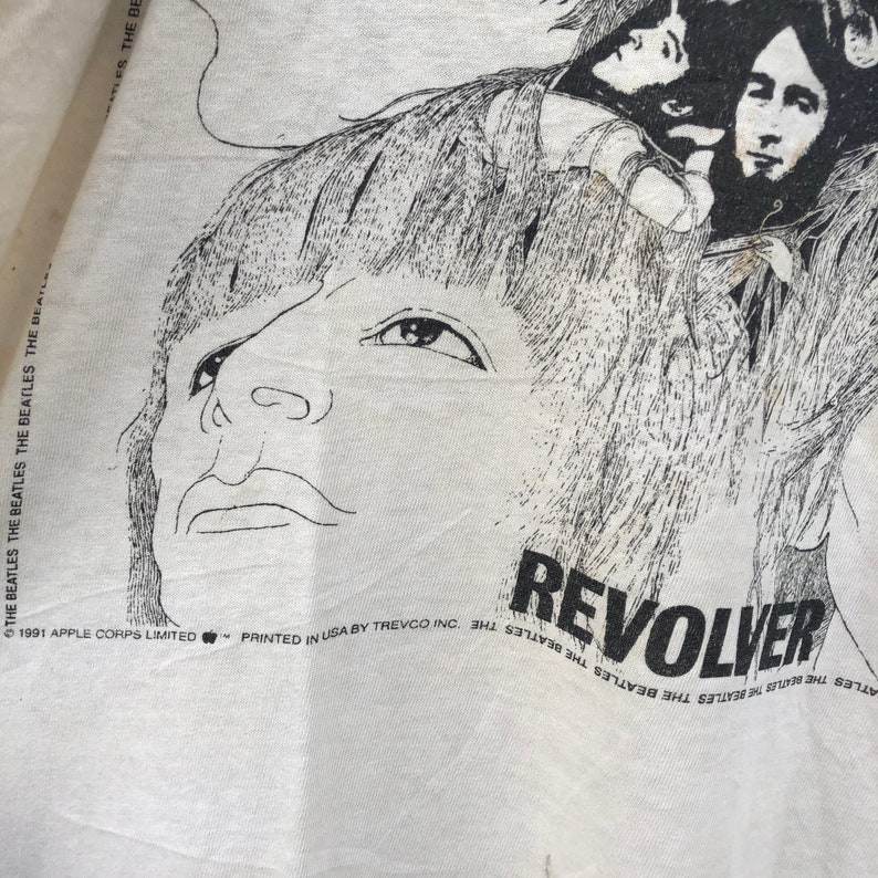 Vintage 90\u2019s The Beatles Shirt Revolver Band Tee