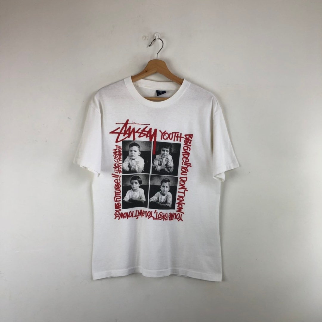 Vintage Stussy Shirt Stussy Youth Brigade Photo Print 'You Don't Know Your Past You Can't Know Your Future' Skateboarding Surf 90' Etsy 日本