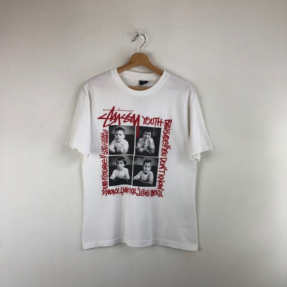 Vintage Stussy Shirt / Stussy Youth Brigade Photo Print / 'you Don