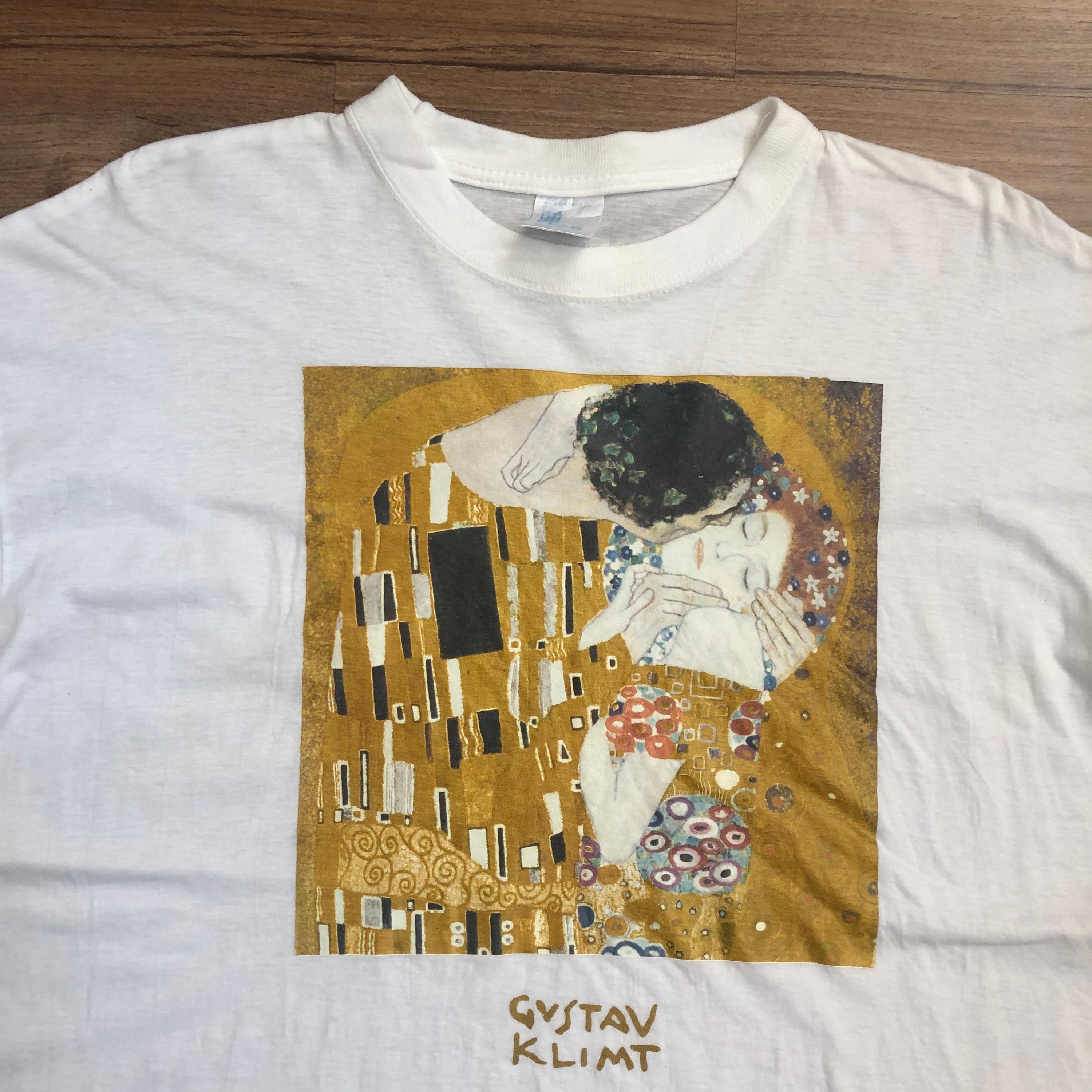 90s Gustav Klimt Shirt / the Painting Tee -