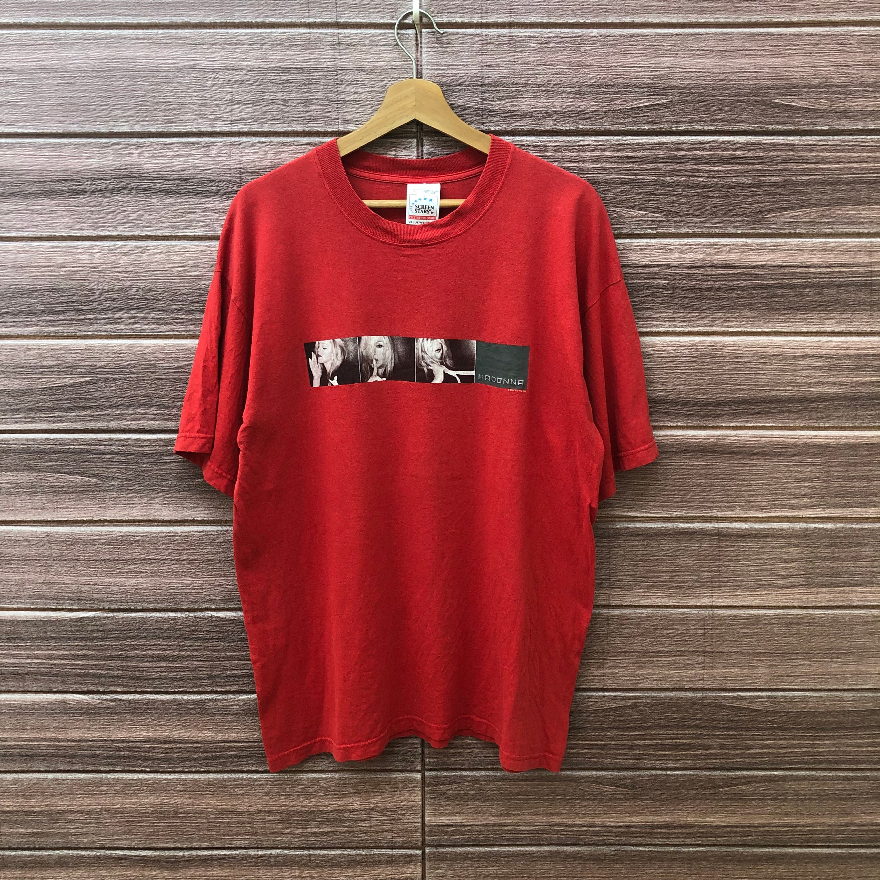 ヴィンテージ 2001 マドンナ　world tour Tシャツ L Madonna 2001 Tour T-shirt – Reware Vintage