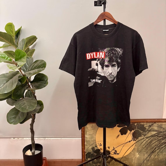 Vintage Bob Dylan Shirt Love and Theft / Folk Rock Tee Size L