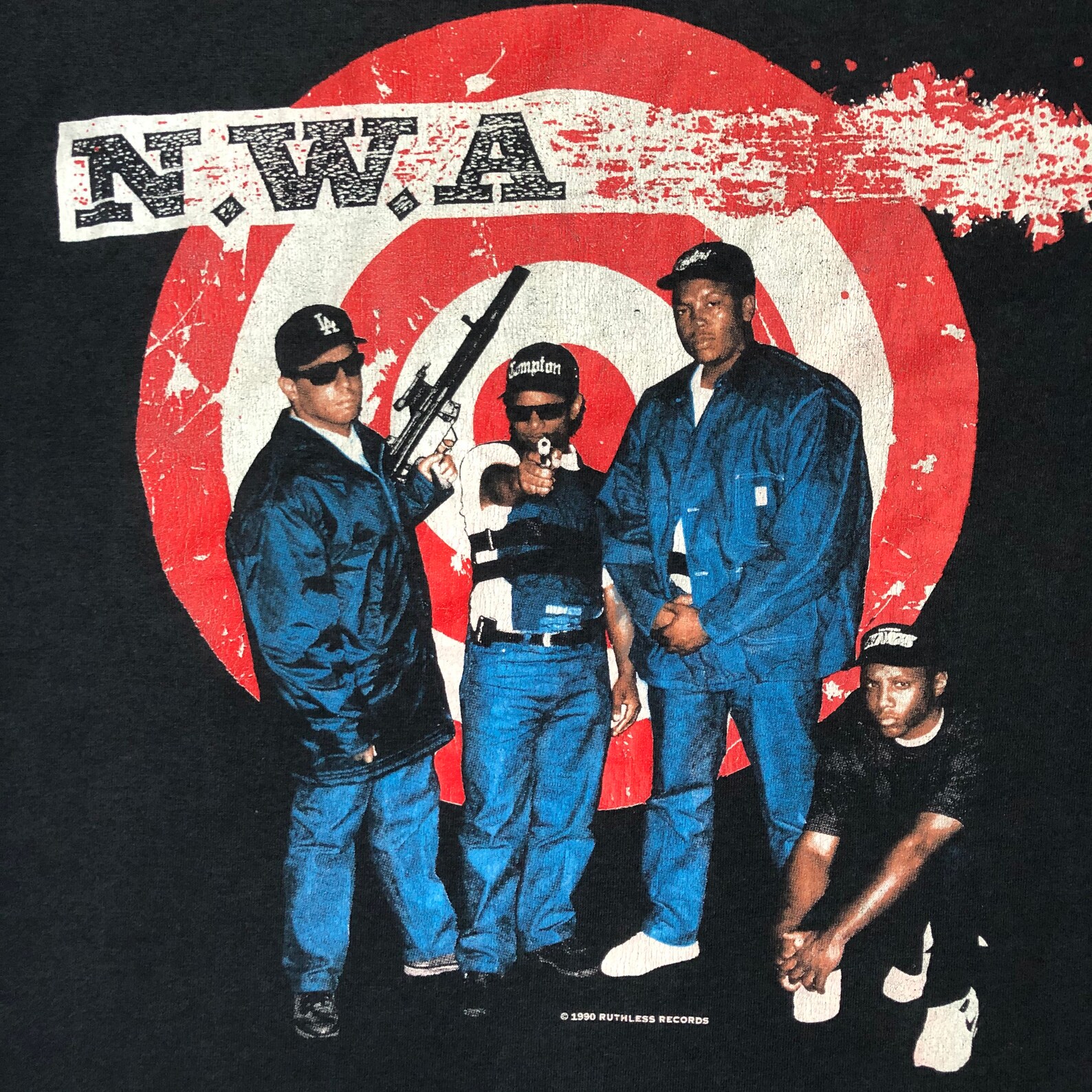 Mega Rare Vintage 90s N.W.A Shirt Nwa Eazy E / Screen Stars / Just Don