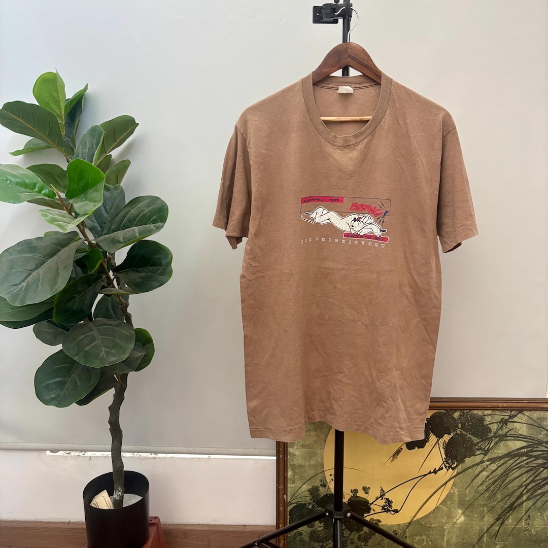 Vintage 90's Iceberg History Shirt / Guard Dog Never Sleeps on the