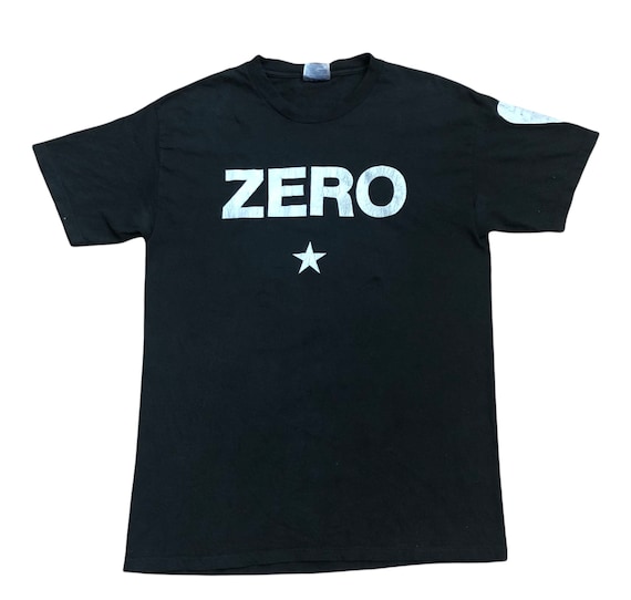 T-shirt ZERO smashing pumpkins stella argento unisex nera rock cotone anni 90