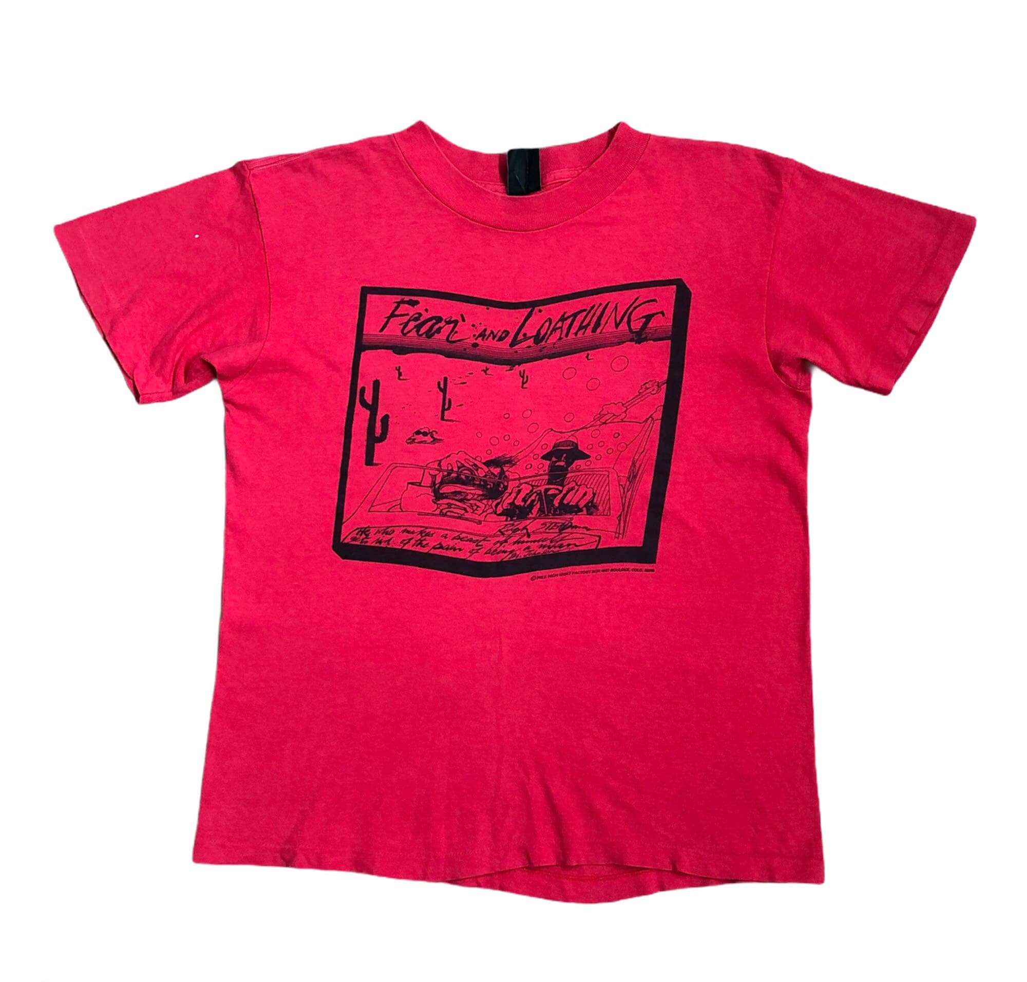 Vintage fear and loathing t shirt Clearance
