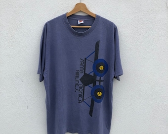 Vintage 90s Santa Monica Airlines Skateboards Shirt / SMA / Skate