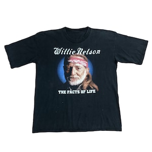Vintage Willie Nelson Shirt / The Facts Of Life And Other Jokes Size L Band T Shirt