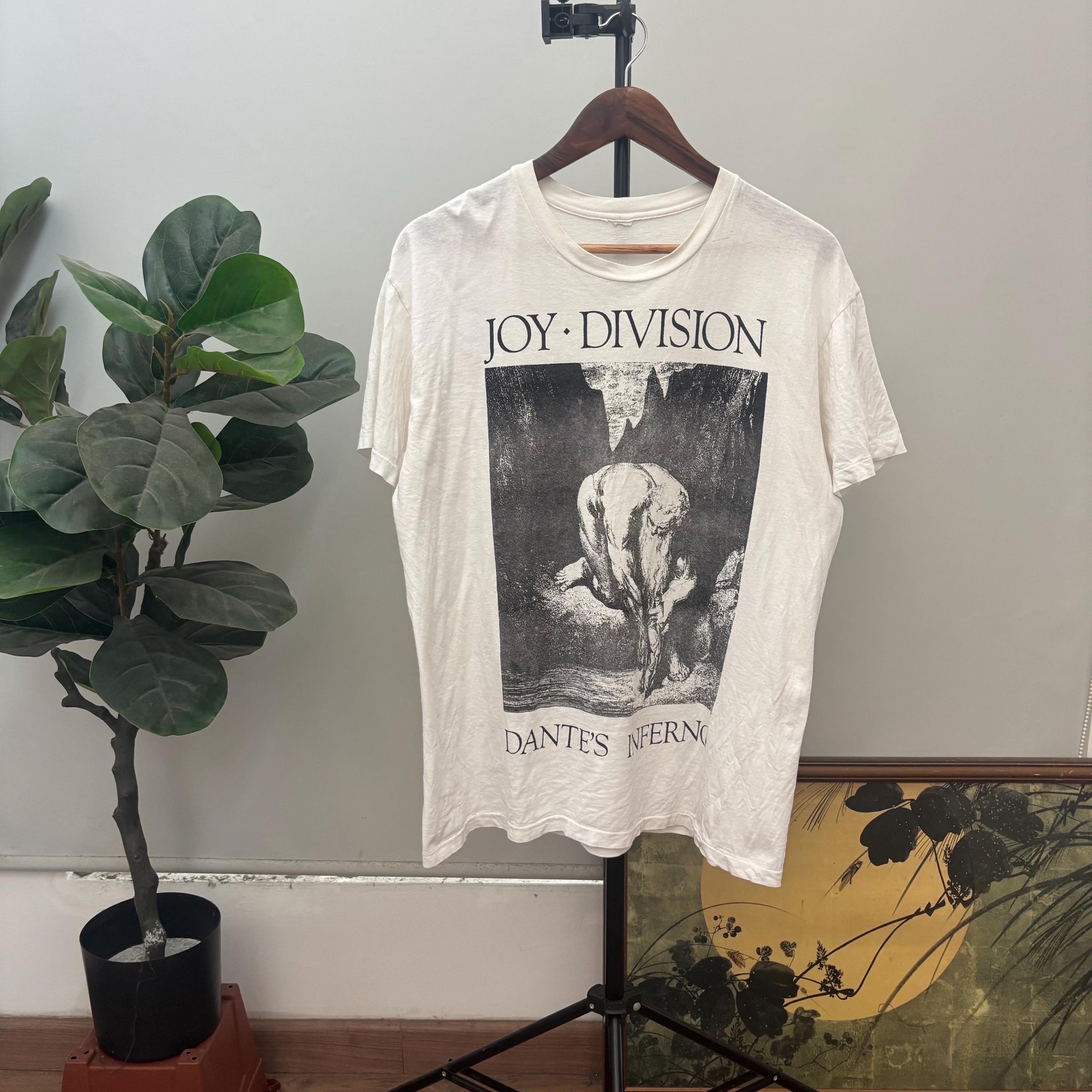 Vintage 80's Joy Division Shirt / Dante's Inferno Post Punk Rock