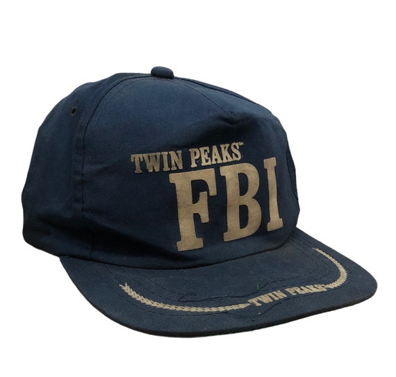 Vintage 90’s Twin Peaks FBI Snapback Hat / Horror