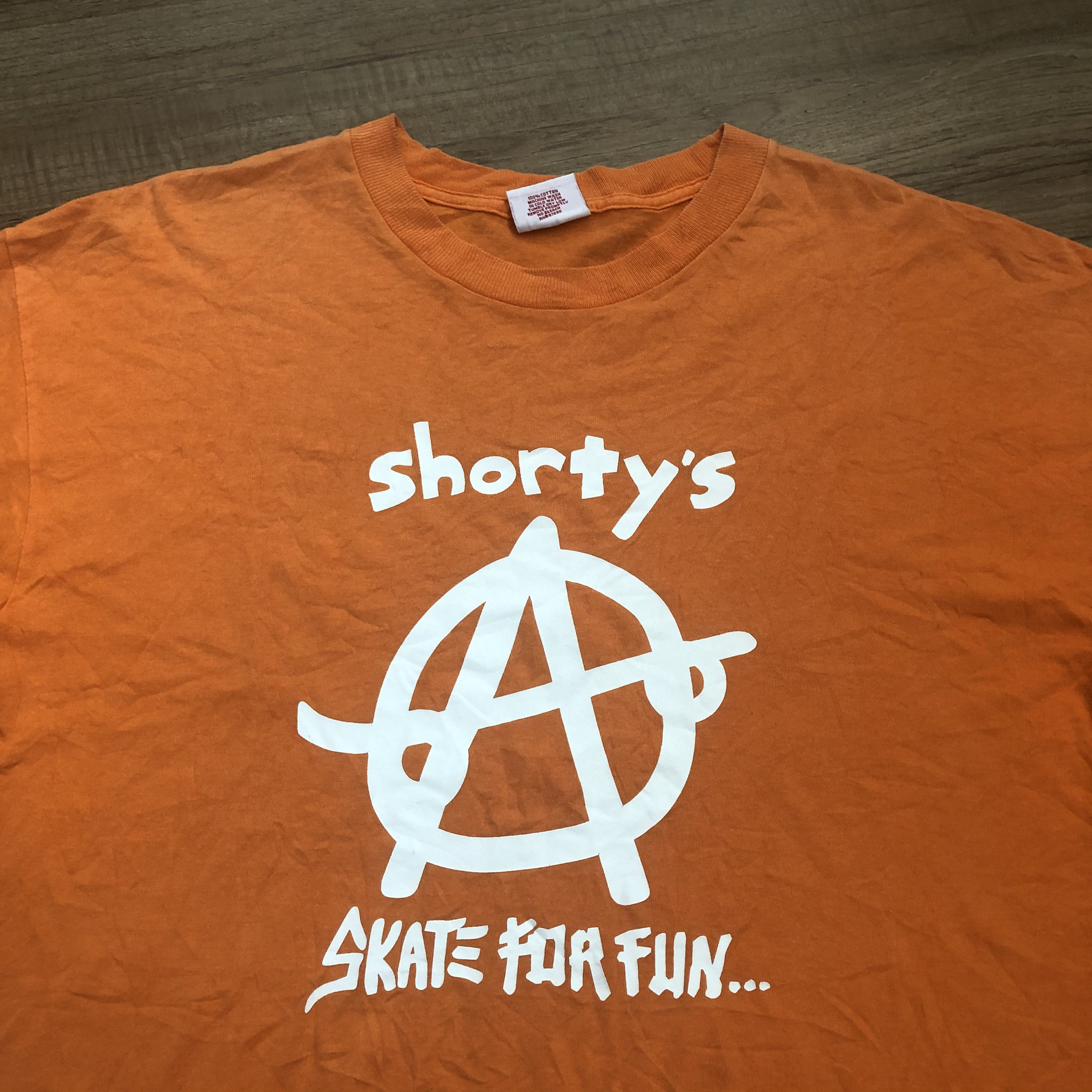 Vintage 90's Shorty's Skateboards Shirt Anarchy / Skate for Fun