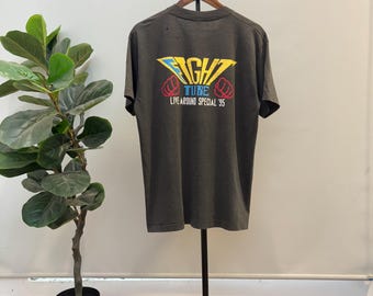 Camiseta vintage de banda pop japonesa de los 90 / Camiseta especial del concierto de Fight Live Around de 1995, talla L