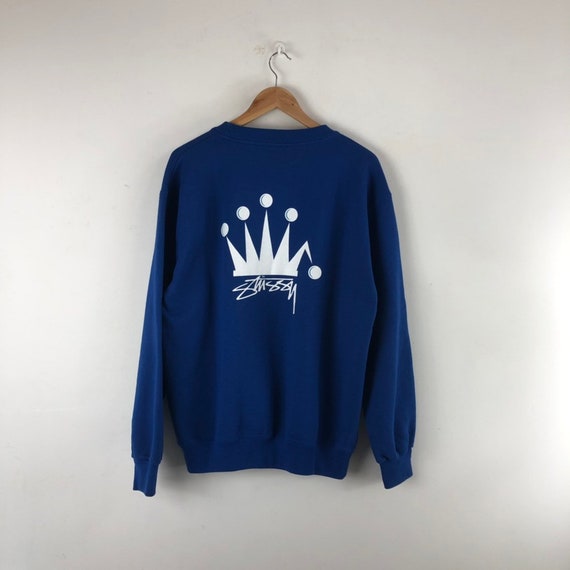 Vintage Stussy Big Logo Sweatshirt / Stussy Crewne