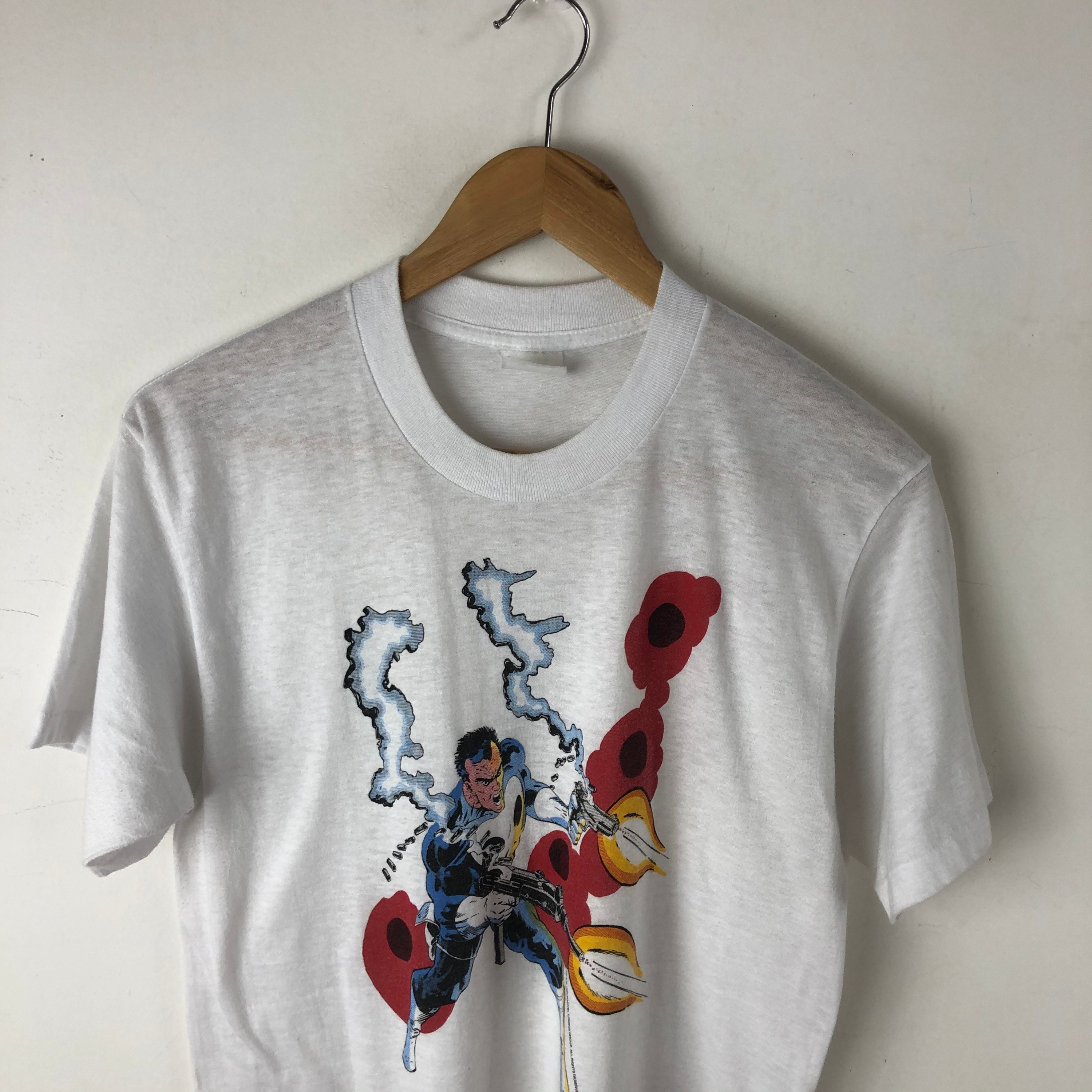 希少80's マーベル　パニッシャーTシャツTHE  PUNISHERビンテージ