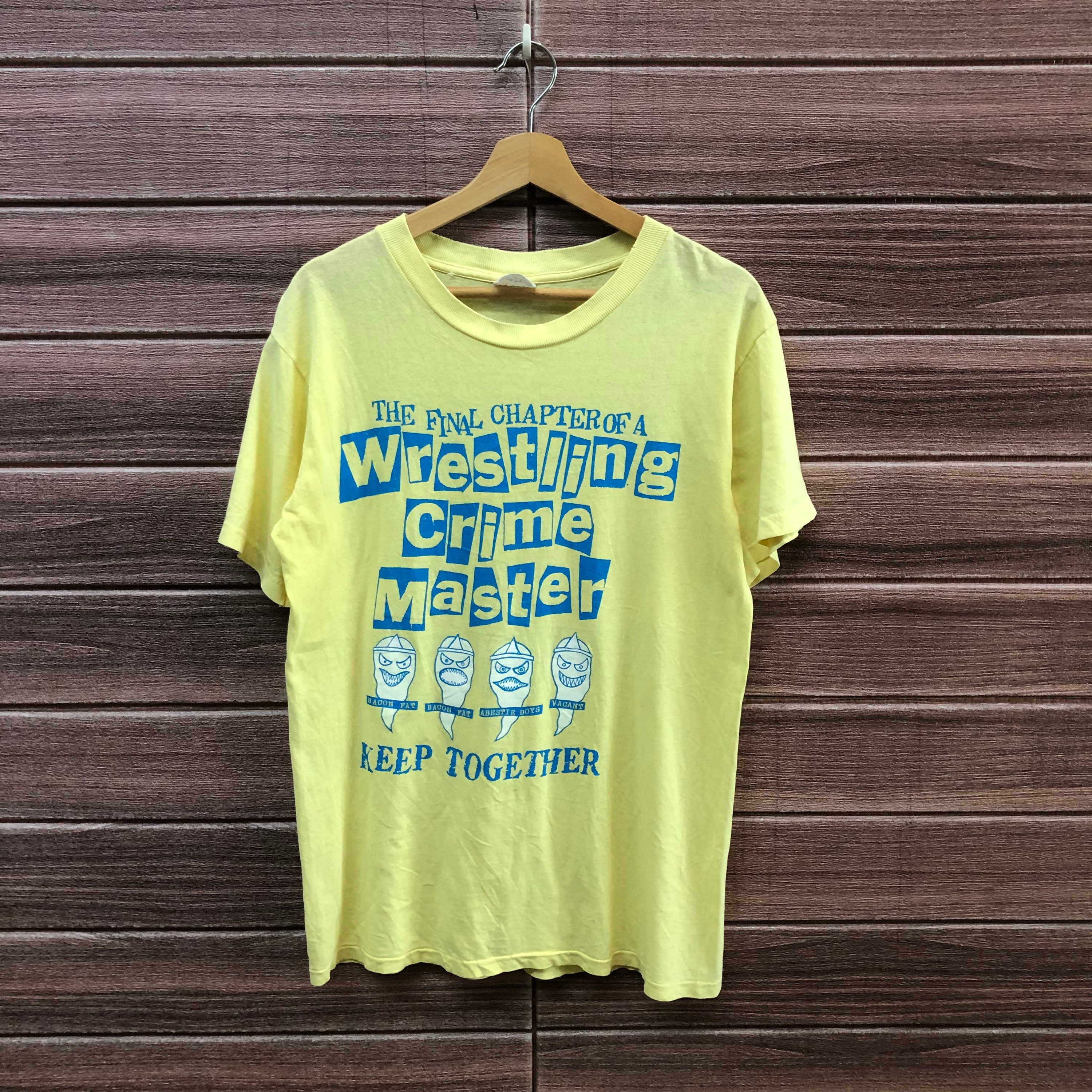 レア 90s WRESTLING CRIME MASTER バンドTシャツ