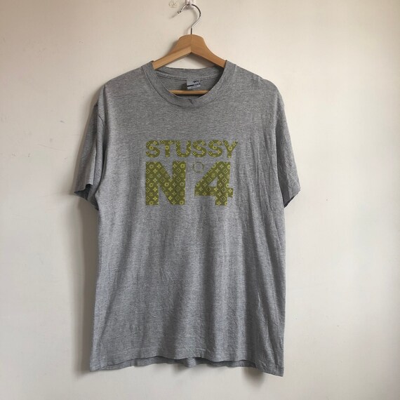 Vintage Stussy No 4 Shirt / Stussy Monogram / 90’s
