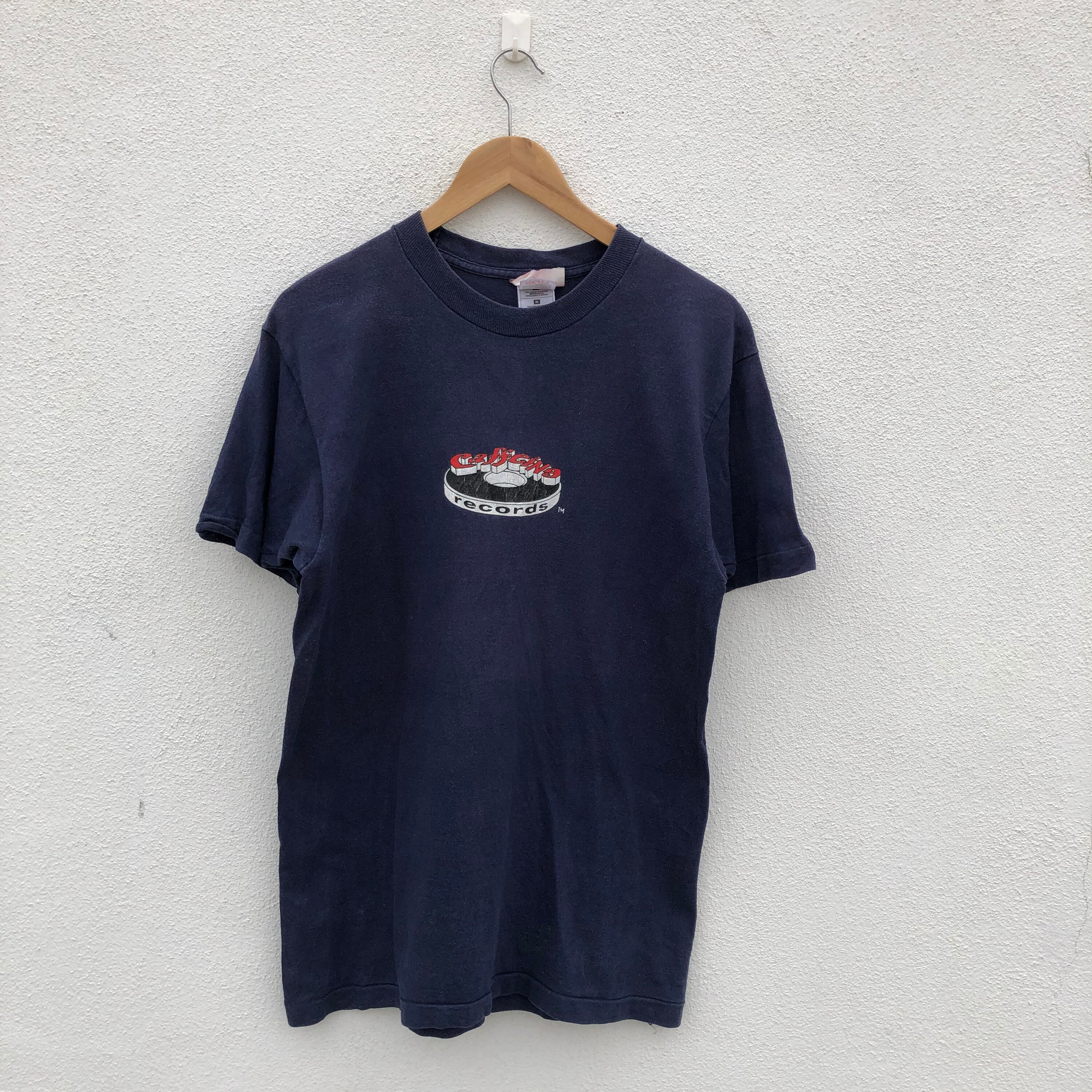 Vintage 90's Caffeine Records Shirt / Techno House Trance Dj Rave