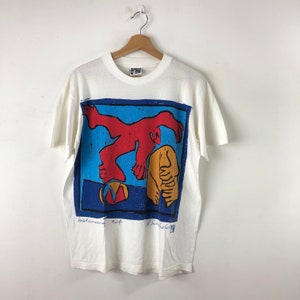 Vintage 90’s Paul Schofield Shirt  / Balancing Art / Painting Act / Cream Tea London