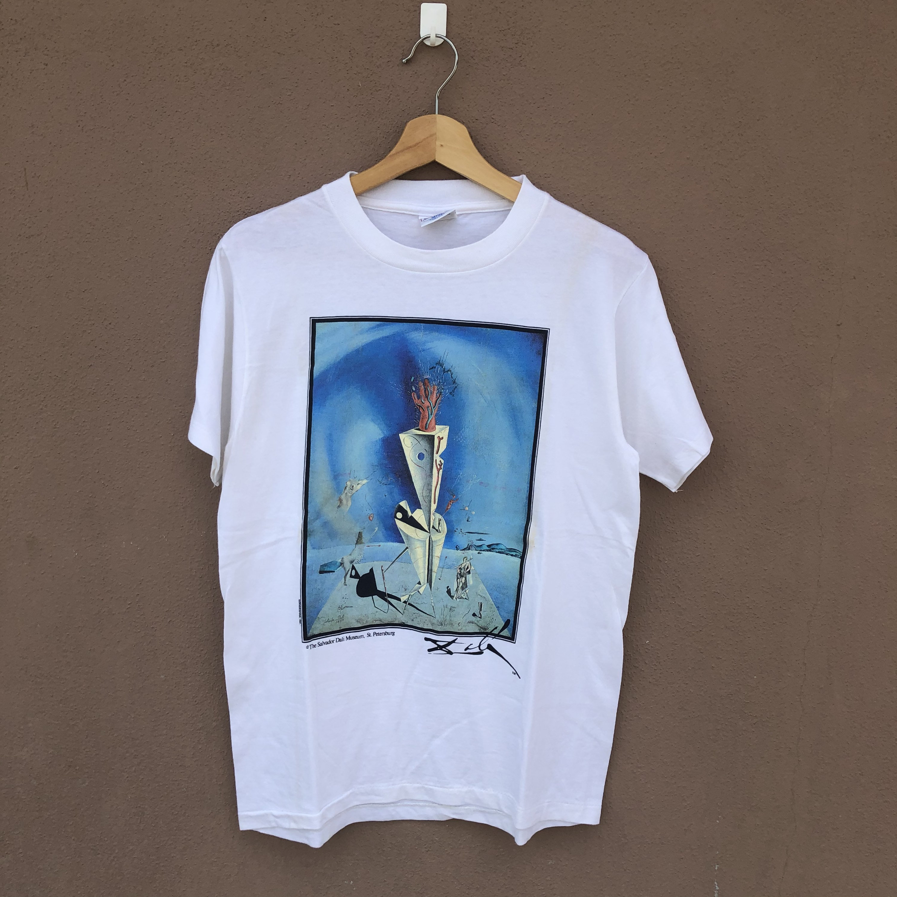 【VINTAGE】90s salvador dali Art T shirt