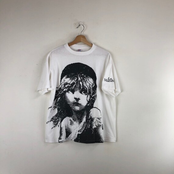 Vintage Les Miserables All Over Print Shirt / Broa