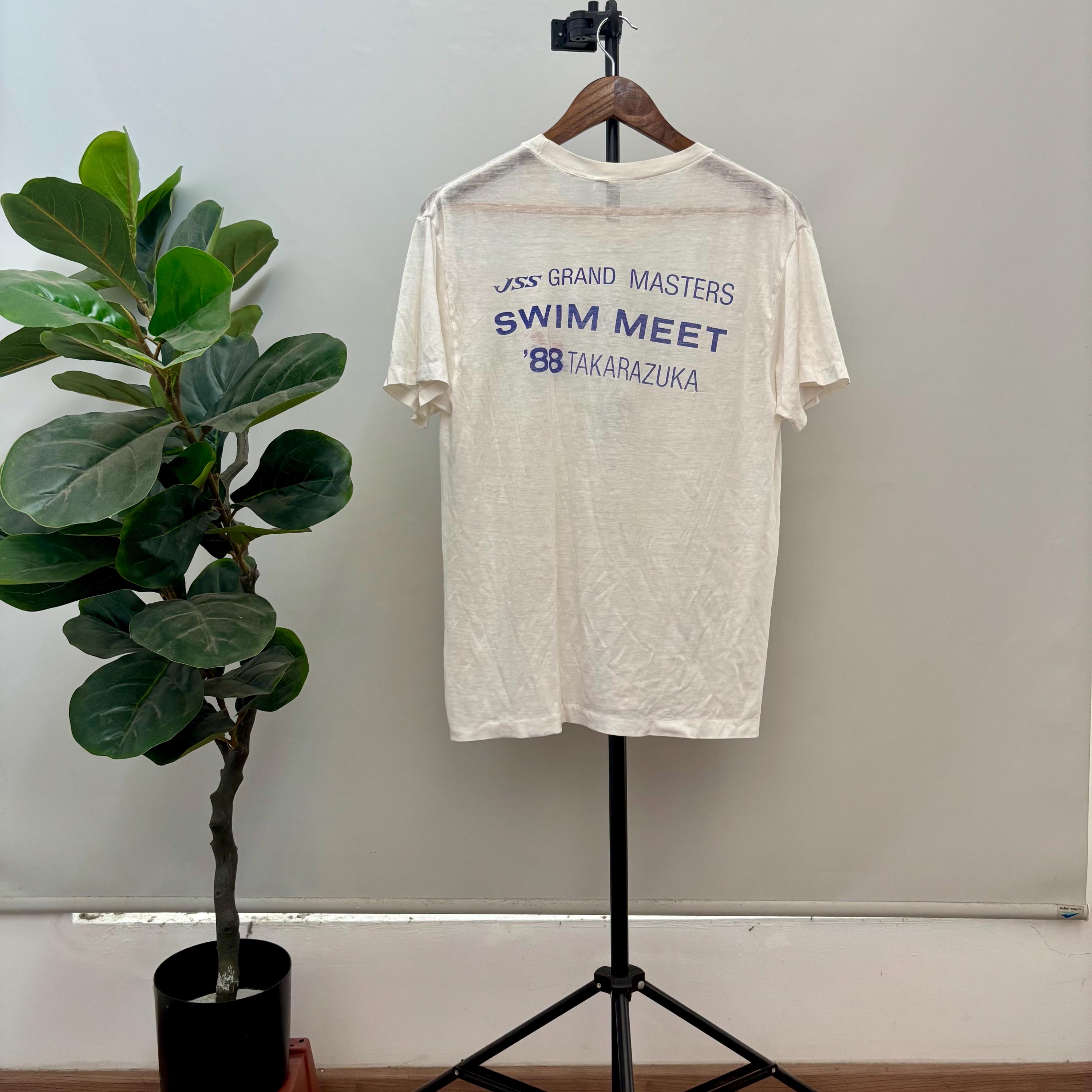 Vintage 80's JSS Grand Masters Swim Meet Shirt Takarazuka