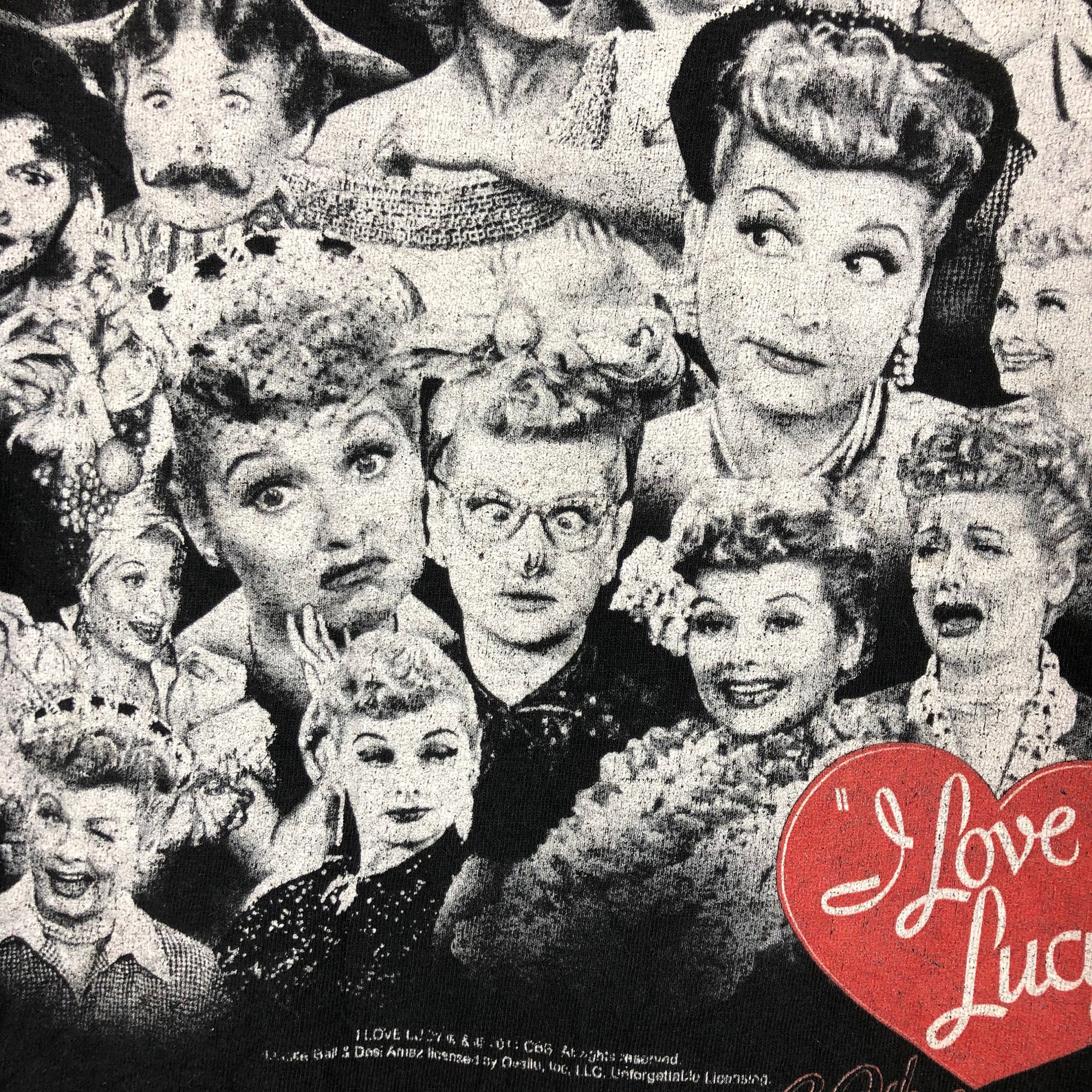 Vintage I Love Lucy Shirt / Black & White / Lucy Etsy