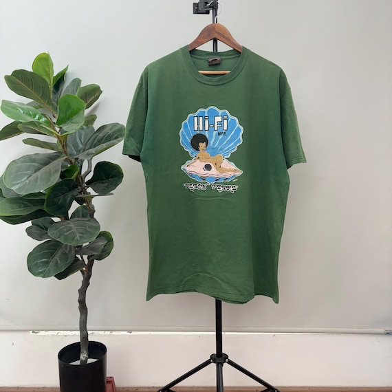 Vintage 90's Hi-fi MFG Black Pearl Lady Shirt / Streetwear Surf