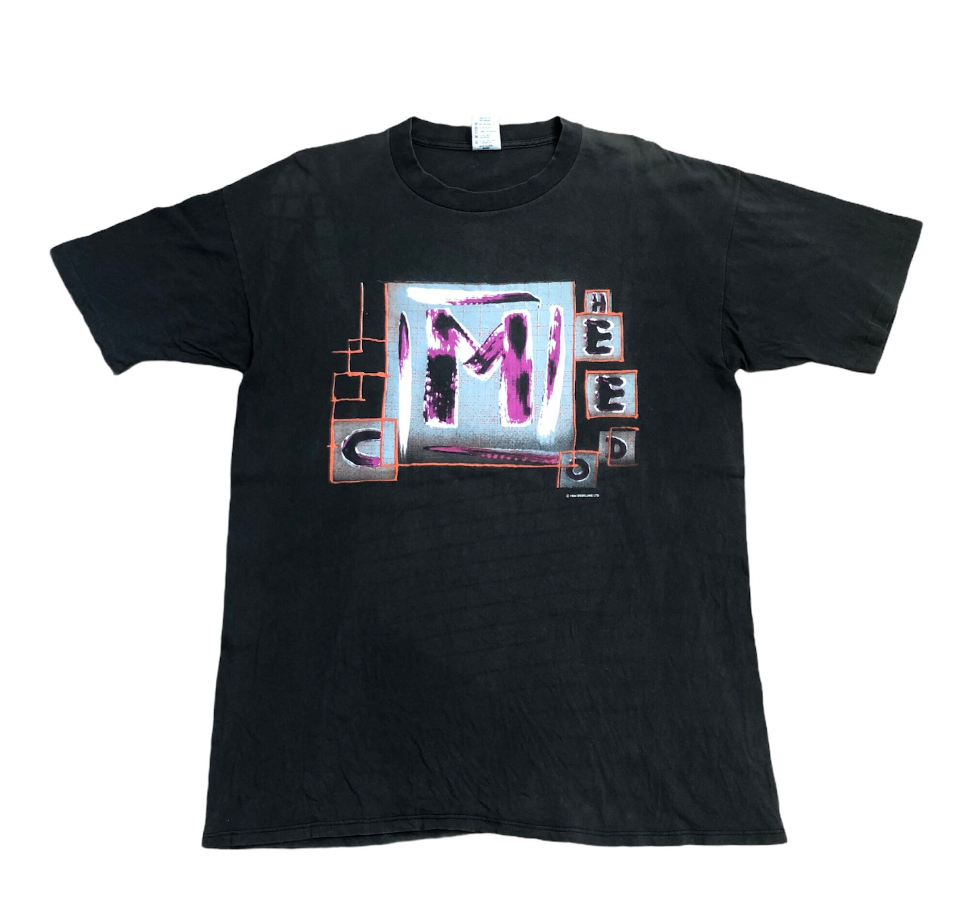 T-shirt Depeche Mode Summer Tour 1994 Réplique - Unisexe Noir Coton, Neuf Avec étiquettes