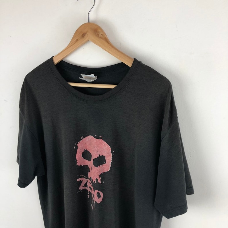 Vintage Zero Skateboards Shirt / Skull / Punk Rock / Etsy