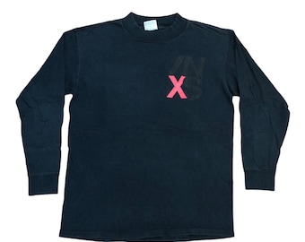 Vintage 90’s INXS Long Sleeve Shirt / Australia Rock Band Tee Punk Rock Tour Size M