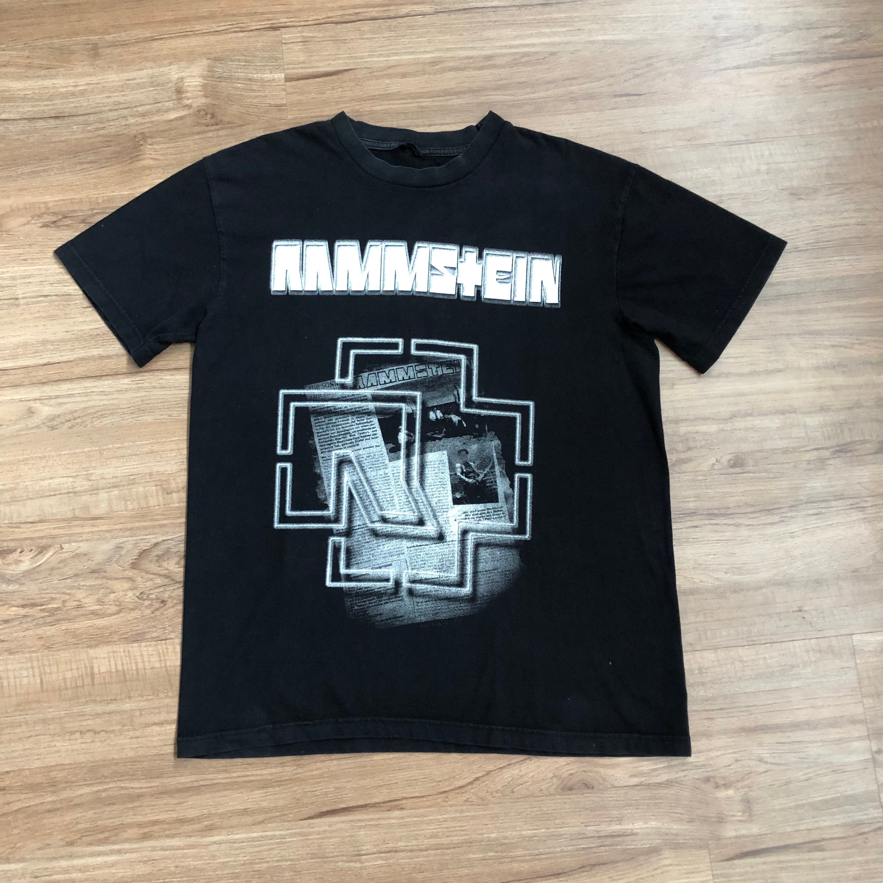 Higgins lanthaan Ik denk dat ik ziek ben Vintage Rammstein Double Sided Shirt / Heavy Metal Band Tee - Etsy België