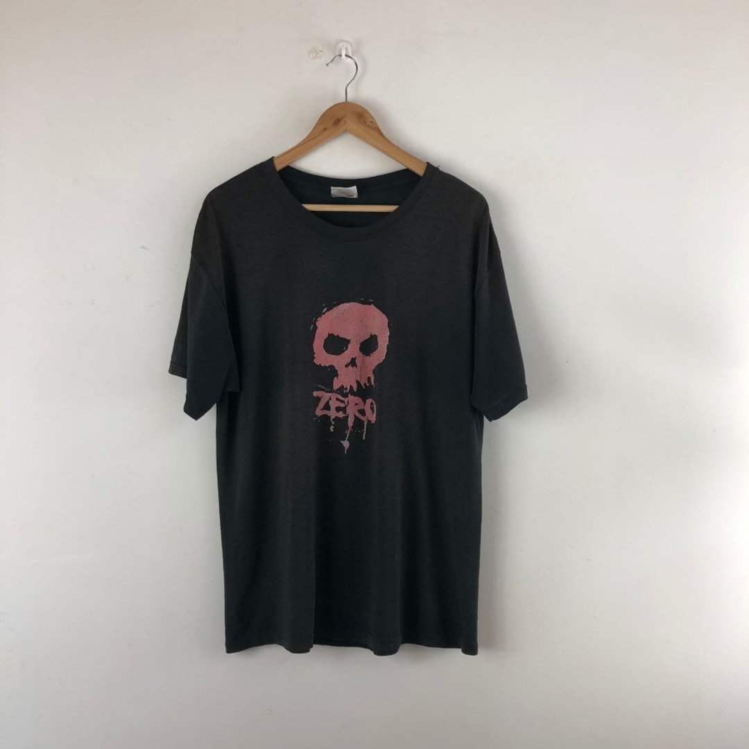 Vintage Zero Skateboards Shirt / Skull / Punk Rock / Skateboarding Etsy