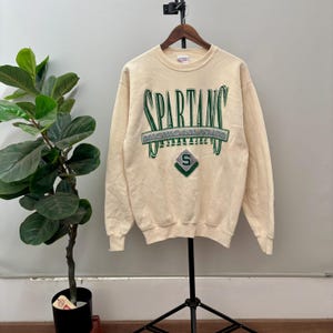 Vintage 90’s Michigan State Spartans Sweatshirt / Collegiate Sweatshirt Size M