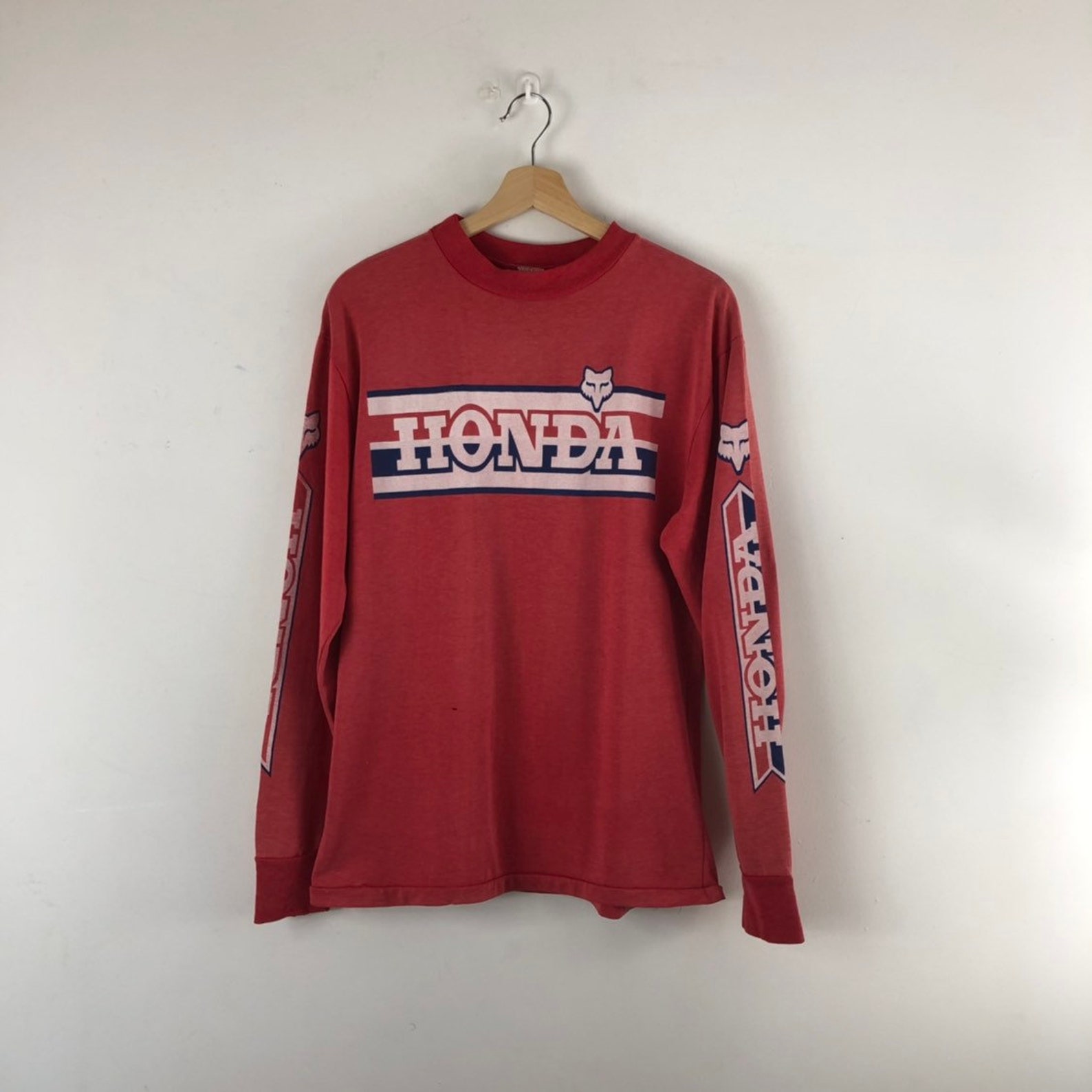 Vintage Honda Fox Racing Shirt Ls / Moto X Jersey / Honda Moto Etsy