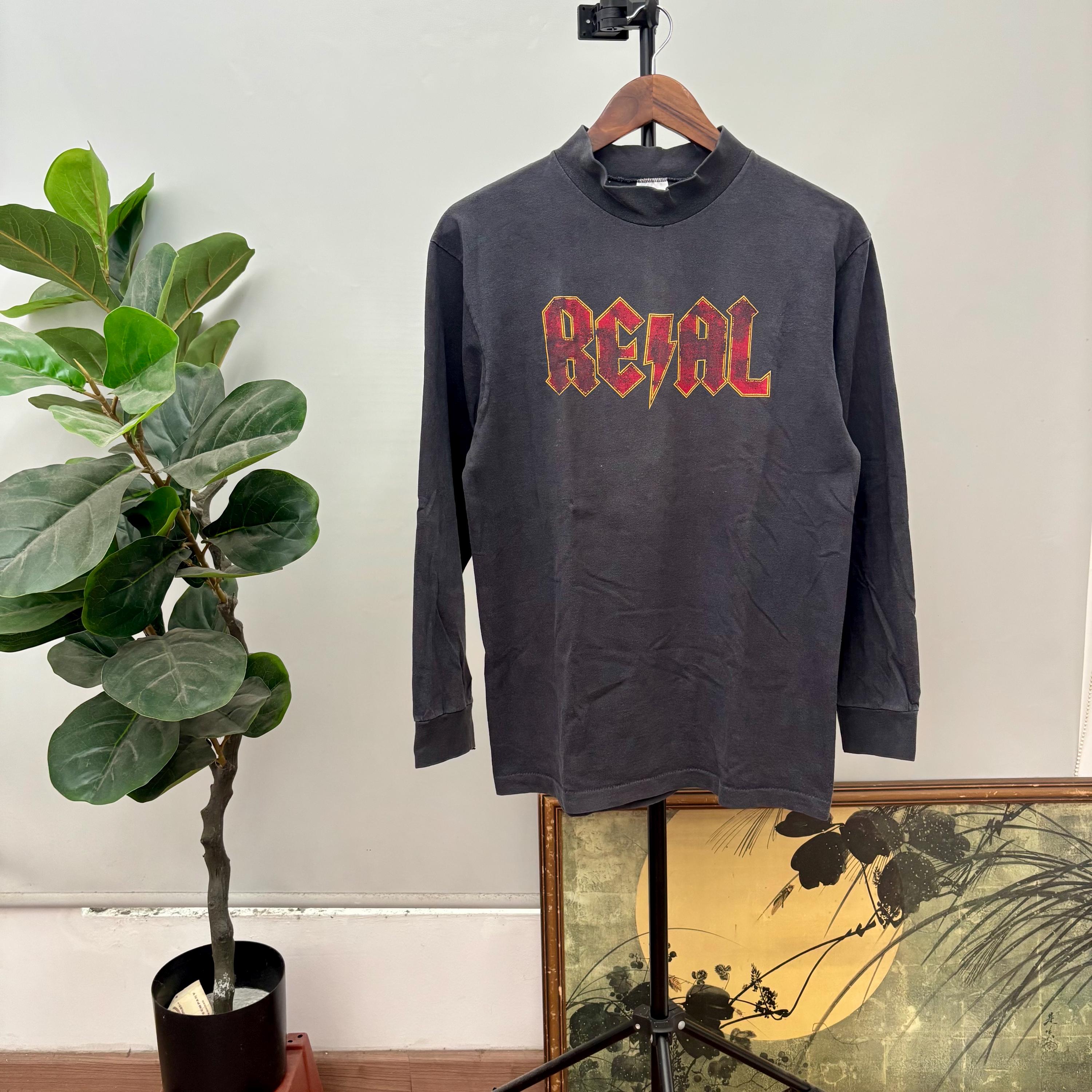 size XL！当時物90’s REAL SKATEBOARDS Tシャツ Vintage 90's Real Skateboards Shirt Long Sleeve / Skate & Surf Tee