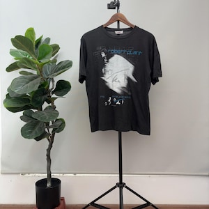 Vintage 80’s Robert Plant Shirt / The Principle Of Moments Japan Tour 1984 Black Size M