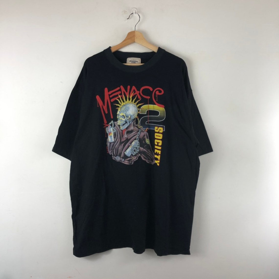 Vintage Menace 2 Society Shirt / Mohawk / Punk Rock / Oversize - Etsy