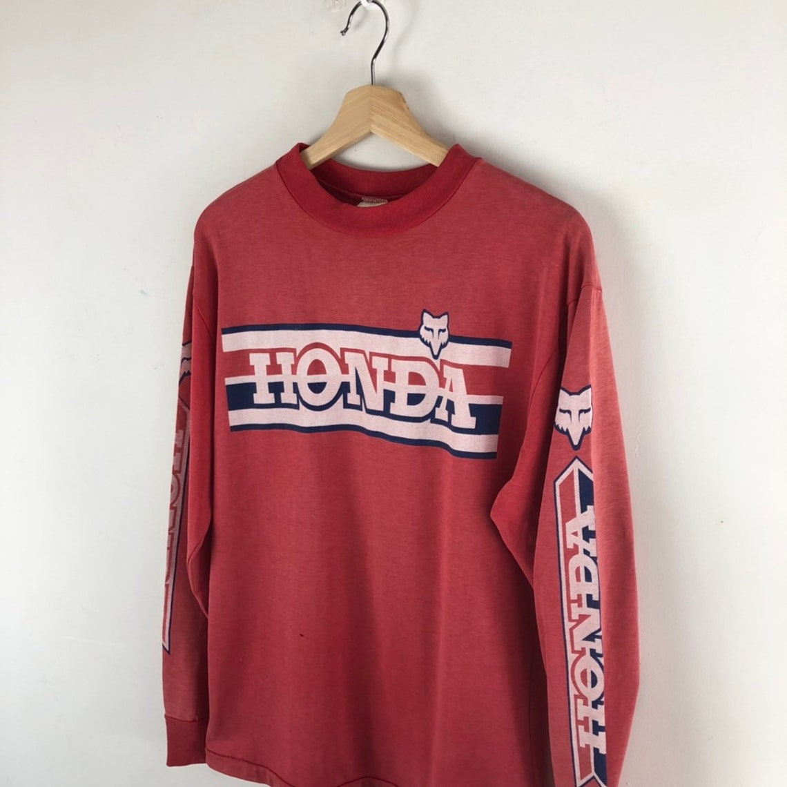 Vintage Honda Fox Racing Shirt Ls / Moto X Jersey / Honda Moto Etsy